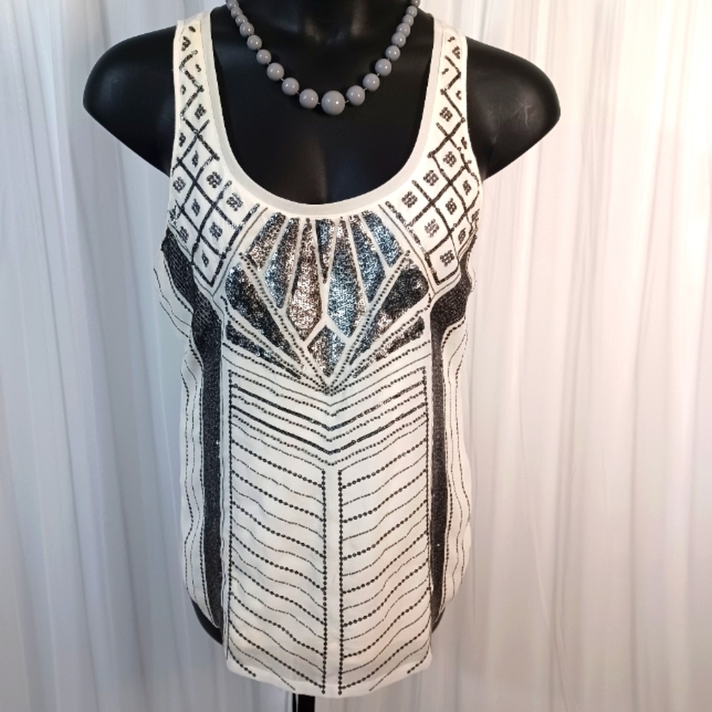 Express Sequin Sleeveless Top